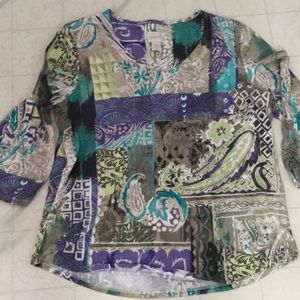 Chico’s lightweight print top